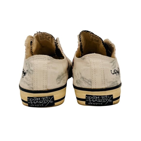 Vtg Y2K Ed Hardy Canvas Sneakers | Grunge Indie Streetwear Skater Tattoo Graphic - Picture 10 of 16